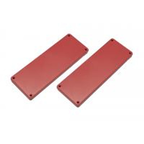 1455Uplred Red Plastic Solid Bezel For 1455U Enclosures- 2/Pack