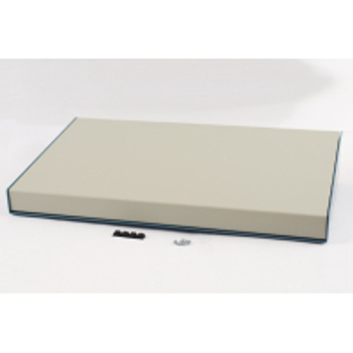 1456Wl1Whbu Sloped Metal Console; 10 Degree; Beige Top; Blue Case