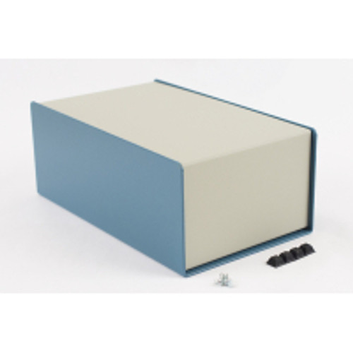 1456Nek4Whbu Sloped Metal Console; Beige Top; Blue Case