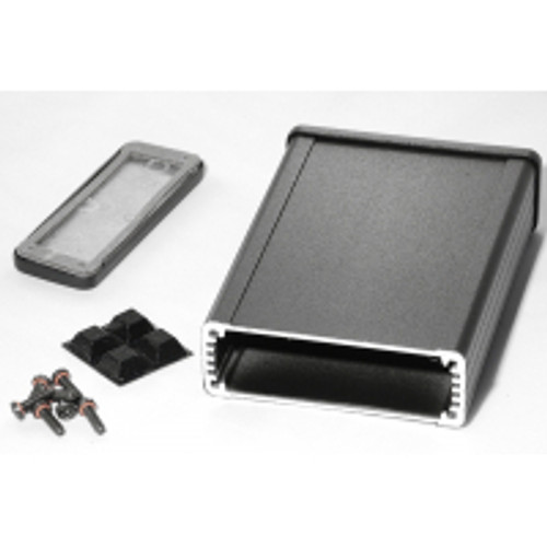 1457J1201Ebk Black Emi/Rfi Shielded Extruded Aluminum Enclosure 4.73x3.30x1.12