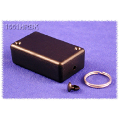 1551Hrbk Black Plastic Enclosure With Key Ring