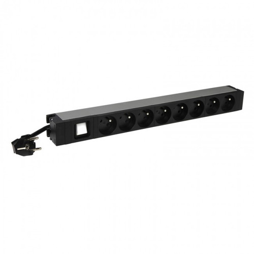 19 Inch PDU LCS - 1 U - 8 Outlets X 2P+E - French Standard - 1 Luminous Switch