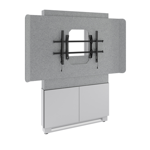 Forum Floor-to-Wall Mounted Display Stand, Light Finish Forum Floor-to-Wall Mounted Display Stand, Light Finish