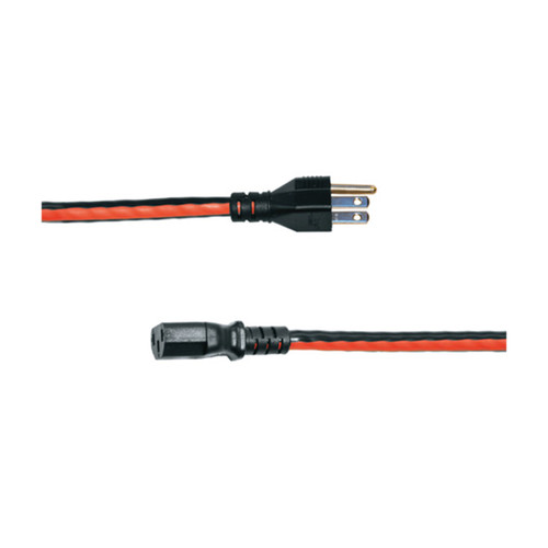 IEC Power Cord 12 Inches - 20 Piece, Red Stripe - DISCONTINUED