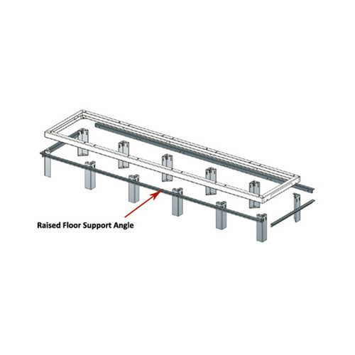 Support Angles, 3 Bay, 48 Inch Deep x 27 Inches Wide SNE Racks