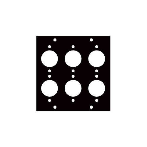 UCP Module with XLR Male Punchouts