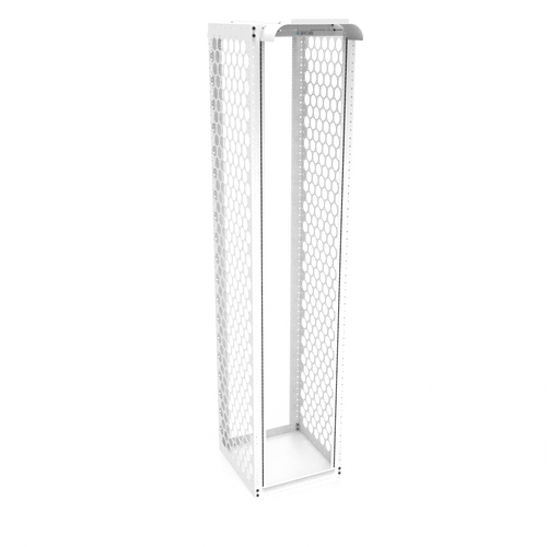 Open Frame 4 Post White Server Rack  CMRX-59U24-W-1224