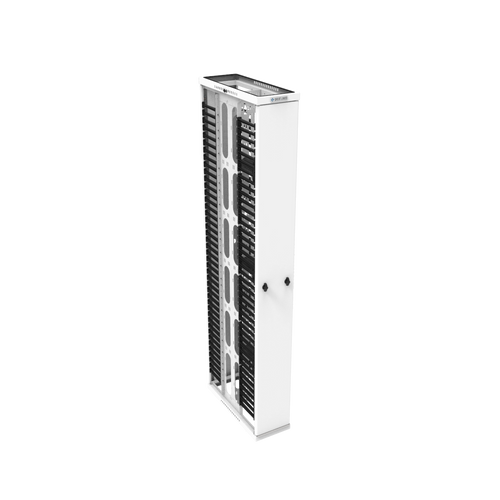 45U x 10"W x 24"D Front and Rear White Cable Manager VCM-45U-1012FR-W 45U x 10"W x 24"D Front and Rear White Cable Manager VCM-45U-1012FR-W