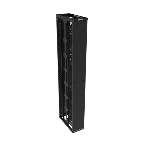 52U x 12"W x 24"D Front and Rear Cable Manager VCM-52U-1212FR-B 52U x 12"W x 24"D Front and Rear Cable Manager VCM-52U-1212FR-B
