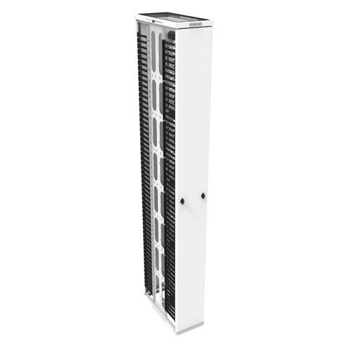 59U x 12"W x 24"D Front and Rear White Cable Manager VCM-59U-1212FR-W