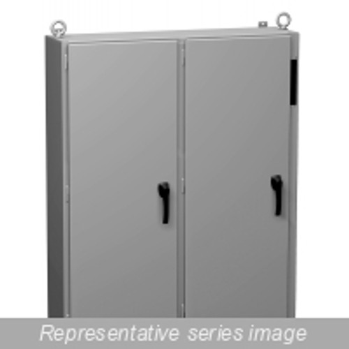 2Ud605012Ftc N12 Two Door Disconnect Encl w/ Panel - 60.13 x 50 x 12.13 - Steel/Gray