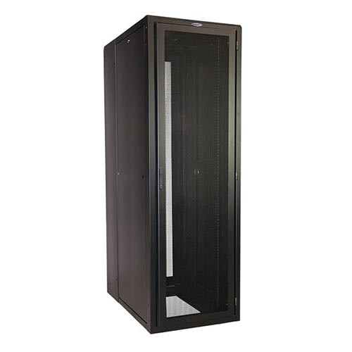 48u 30"W ES Server Cabinet - Mesh Doors, Solid Sides