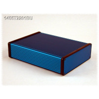 Blue Extruded Aluminum Enclosure w/ Metal End Panels - Rackmount Solutions