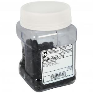 100-Pkg M6 Rack Screws - Rackmount Solutions