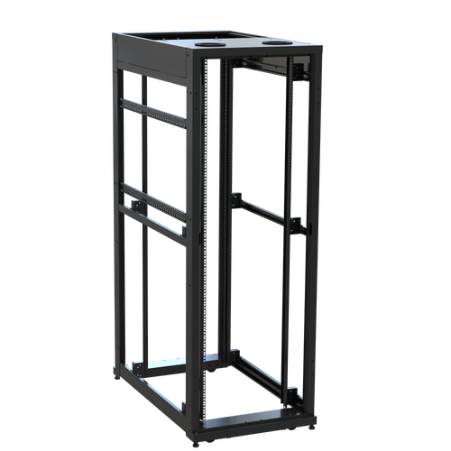 42 RU SNE Series Rack Frame, 48 Inches Deep, 27 Inches Wide with Cage ...
