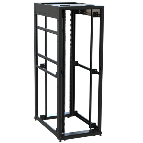 45 RU SNE Series Rack Frame, 48 Inches Deep, 30 Inches Wide with Cage ...