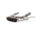 Fabspeed Supersport X-Pipe Cat-Back Exhaust System w/ Carbon Fiber Tips Chevrolet Corvette C8 Z06 2023+