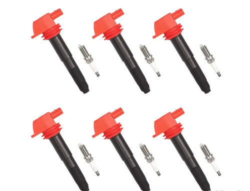 Aceon Set of 6 Ignition Coil with Spark Plug Porsche Cayenne | Panamera 2008-2016