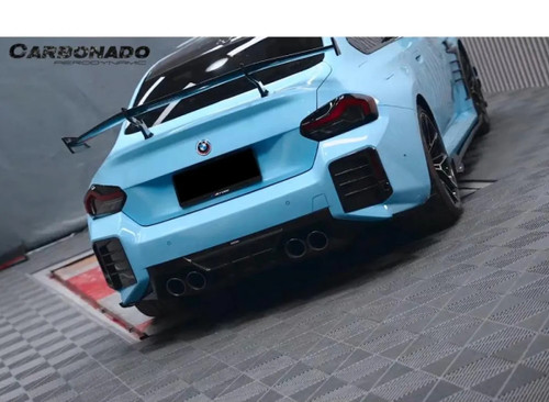 Carbonado DryCF AD Style Rear Bumper Canards BMW M2 G87 2021-2024