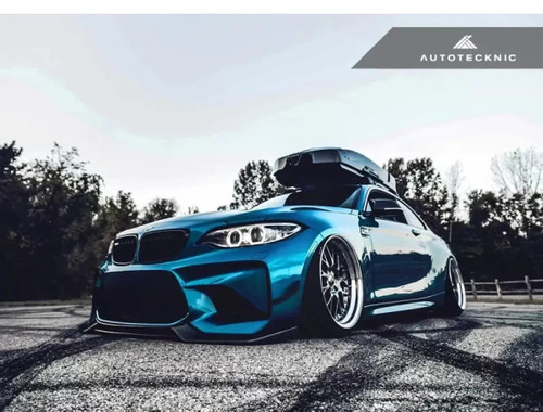 Autotecknic Front Bumper Carbon Fiber Canards BMW F87 M2 | M2 Competition 2015-2021