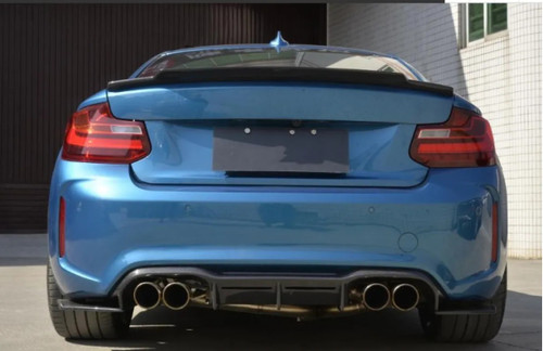 VR Aero Carbon Fiber Rear Diffuser V1 BMW M2 F87 2016-2020