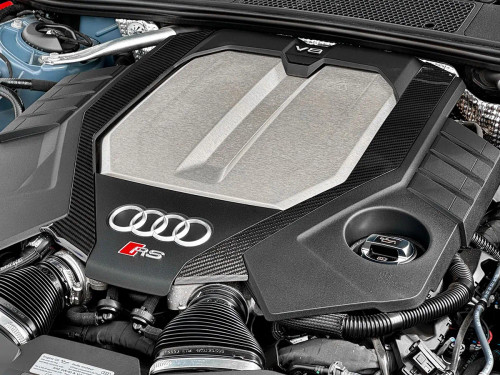 034 Motorsports Carbon Fiber Engine Cover Trim Audi C8 RS6 | RS7 2019-2025