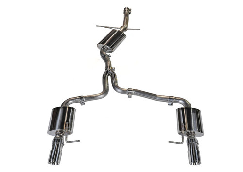 AWE Tuning Touring Edition Exhaust | 2.5" Diameter | 3.54" Dual Outlet Diamond Black Tips