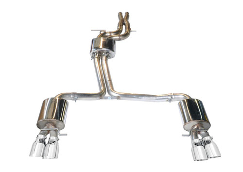 AWE Tuning Touring Edition Exhaust | 2.5" Diameter | 3.54" Quad Chrome Silver Tips Audi S4 2010-2016 AWE Tuning Touring Edition Exhaust | 2.5" Diameter | 3.54" Quad Chrome Silver Tips Audi S4 2010-2016