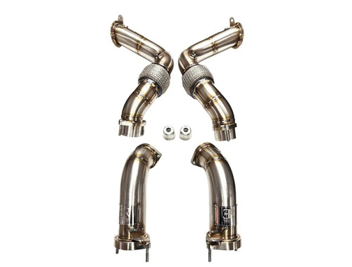 Evolution Racewerks Brushed Race Downpipes Full Kit