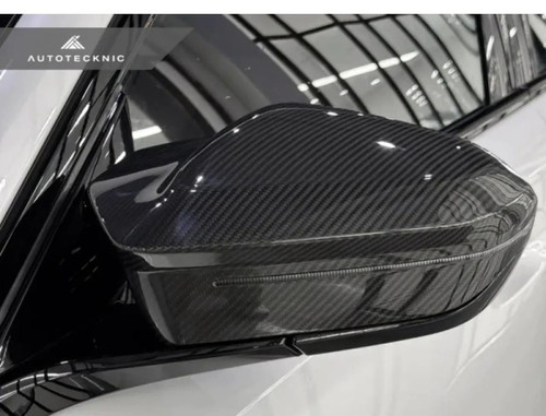 Auto Tecknic Dry Carbon Fiber Mirror Cap Set LHD for BMW G90 G99 M5 2024-2025 Auto Tecknic Dry Carbon Fiber Mirror Cap Set LHD for BMW G90 G99 M5 2024-2025