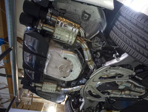 Meisterschaft Stainless GT Racing Axle Back Muffler 4x102mm Tips BMW M5 Sedan F10 12-15