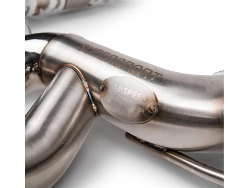 Fabspeed Supersport X-Pipe Cat-Back Exhaust System w/ Carbon Fiber Tips Chevrolet Corvette C8 Z06 2023+