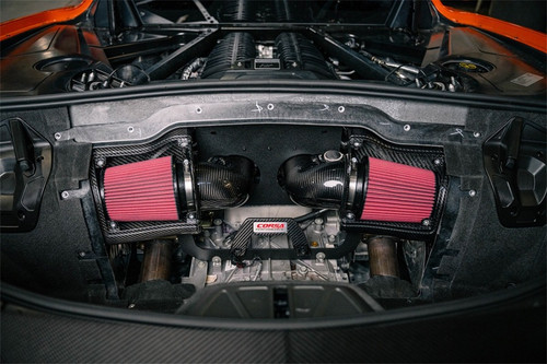 Corsa Performance Dual Path Carbon Fiber Air Intake System w/ DryTech Filtration Chevrolet Corvette C8 Z06 2023-2025