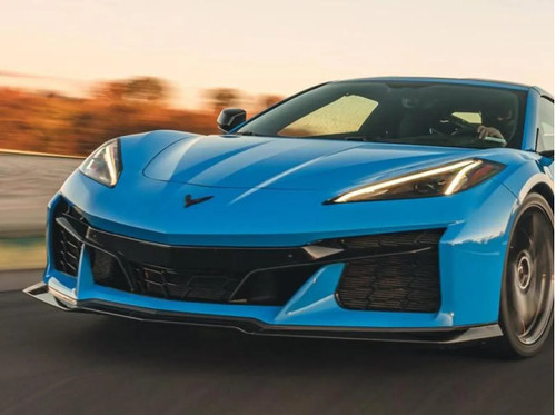 C7 Carbon 3 Piece Front Splitter For Z06 without Canard Slots Composite Unpainted Chevrolet Corvette C8 Z06 2023+