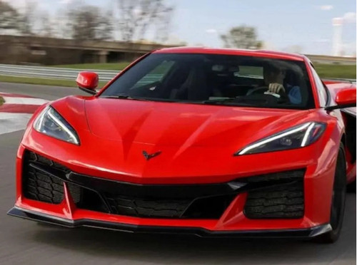 C7 Carbon 3 Piece Front Splitter without Canard Slots Painted Carbon Flash Chevrolet Corvette C8 Z07 | Z06 2023+