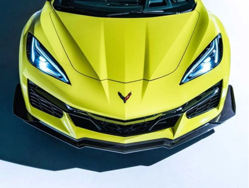 C7 Carbon Z07 3 Piece Front Splitter For Z06 Carbon Fiber Chevrolet Corvette C8 Z06 2023