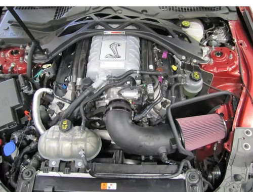 K&N 63-2515 Performance Air Intake System for Ford Mustang 2020-2022, EcoBoost, GT500, Black