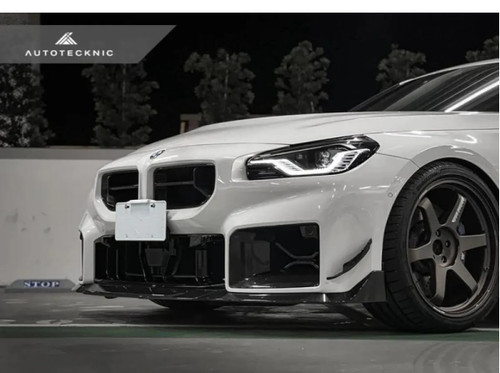 Auto Tecknic Dry Carbon Podium Front Bumper Lower Vent Set for BMW G87 M2 2023-2025