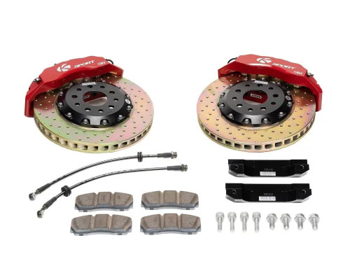 Ksport Supercomp 4 Piston 356mm Rear Big Brake Kit - Drilled Mazda RX-8 2003-2012