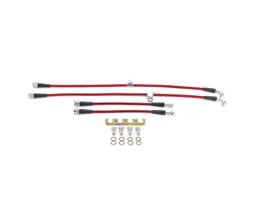 Power Stop Stainless Steel Braided Brake Hose Kit Front & Rear Mazda RX-8 2004-2011 Power Stop Stainless Steel Braided Brake Hose Kit Front & Rear Mazda RX-8 2004-2011