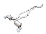 AWE Tuning Non-Resonated Touring Edition Exhaust | 3" Diameter | 5" Dual Diamond Black Tips Toyota GR Supra 2020-2025