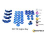 Dress Up Bolts Titanium Engine Bay Kit Mazda RX-7 FD/FD3S 1992-2002 - Blue