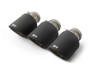 Remus 3-Piece 102mm Angled Carbon Tail Pipe Set w/ Titanium Internals & Adjustable Spherical Clamp Connection Honda Civic Type-R FL5 2023+