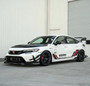 Seibon Carbon Fiber Front Bumper Canards Honda Civic Type-R Base 2023-2025