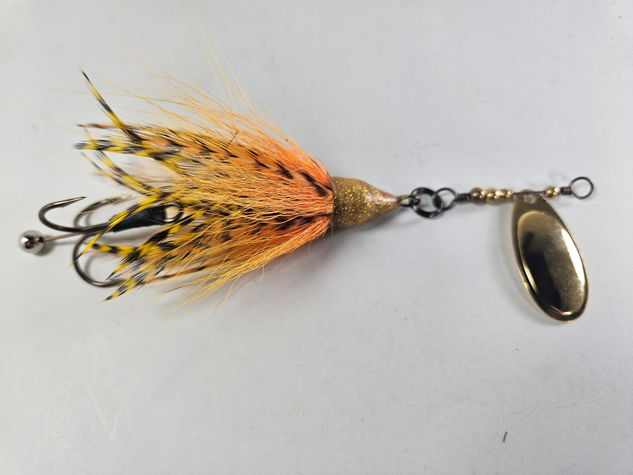 ECSiNG Lot de 5 leurres de pêche à la ouche Bionic avec spinner pour