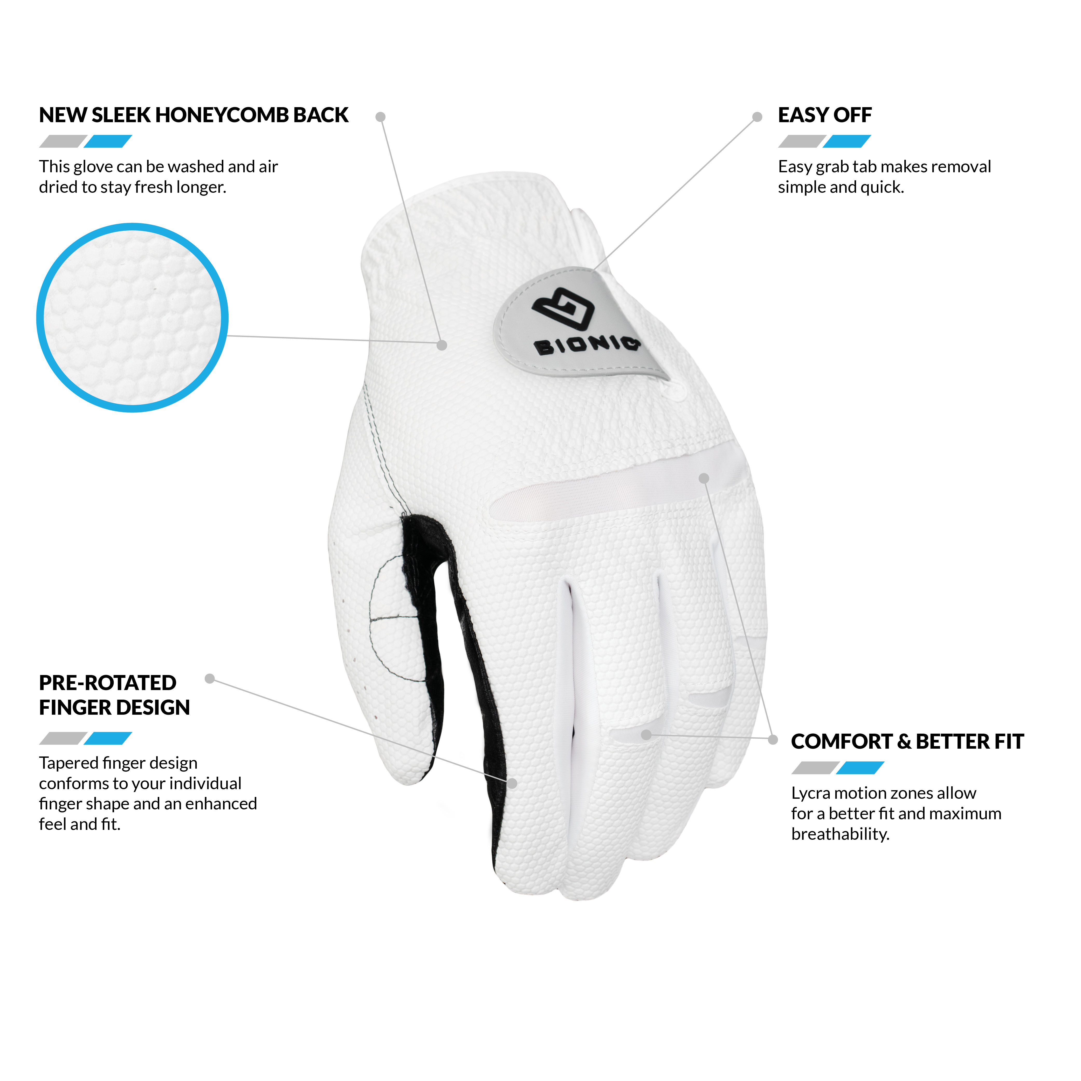 Bionic Men's Right Hand Relax Grip 2.0 Golf Glove : Target