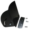 Discharge chute deflector, SS black, with deflector seal and hardware