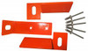 Belt guard brackets (orange) - Models- CH3, CH4