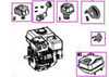 Engine Assembly with Recoil Starter (BLACK) - 457cc - labels for BEAST included - NO ELECTRIC START, EPA  - Chipper: CH10 (This can also be used on CH10 with 445cc engine)