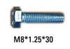 GB/T5783, M8 x 1.25 x 30mm hex bolt, grade 8.8